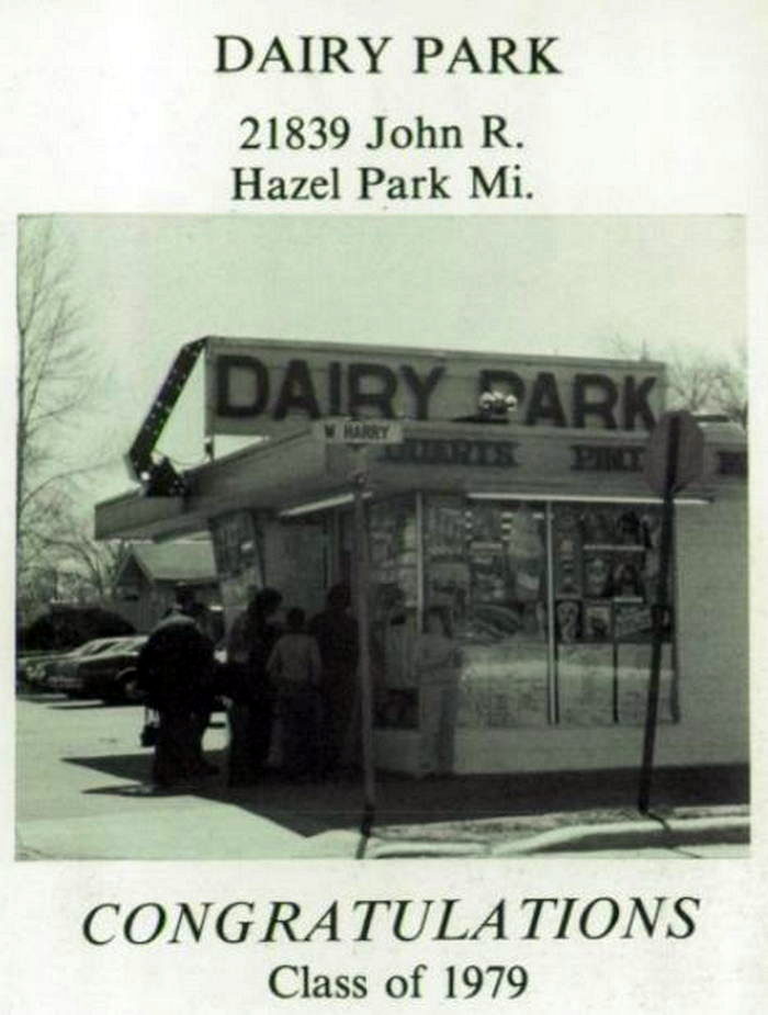 Dairy Park (Shredderz Food Truck) - 1979 Yearbook Ad (newer photo)